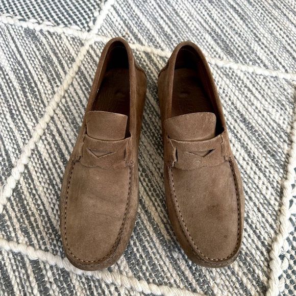 Salvatore Ferragamo Brown Suede Loafers